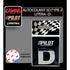 Autocolant 3D crom Type-3 (28mm) litera - D